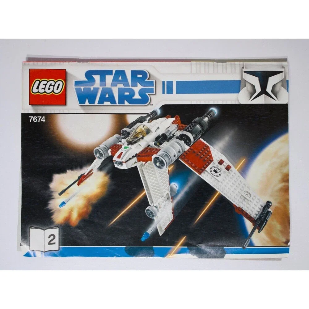 Lego Star Wars 7674 (Retired) V-19 Torrent Book 1 & 2 Instruction Manuals (A4)